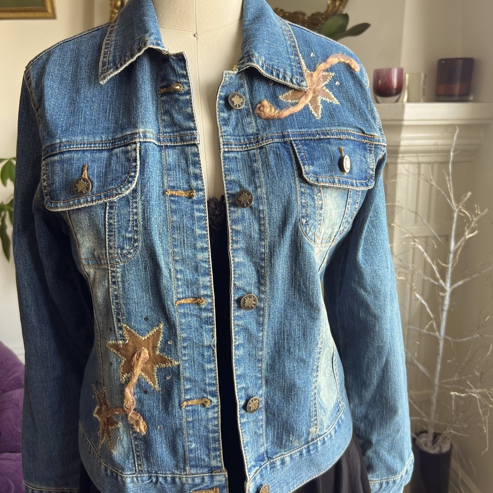 Viviente Westwood Denim Jacket with Star appliqués